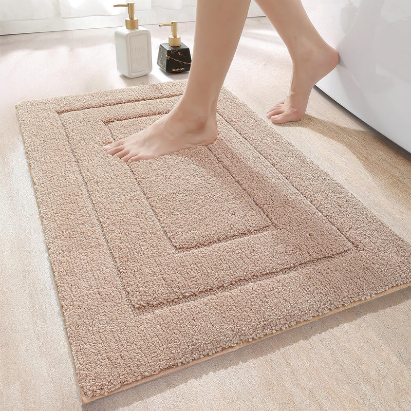 DEXI Badteppich rutschfeste,weicher Badezimmerteppich Wasserabsorbierend Badematte maschinenwaschbar