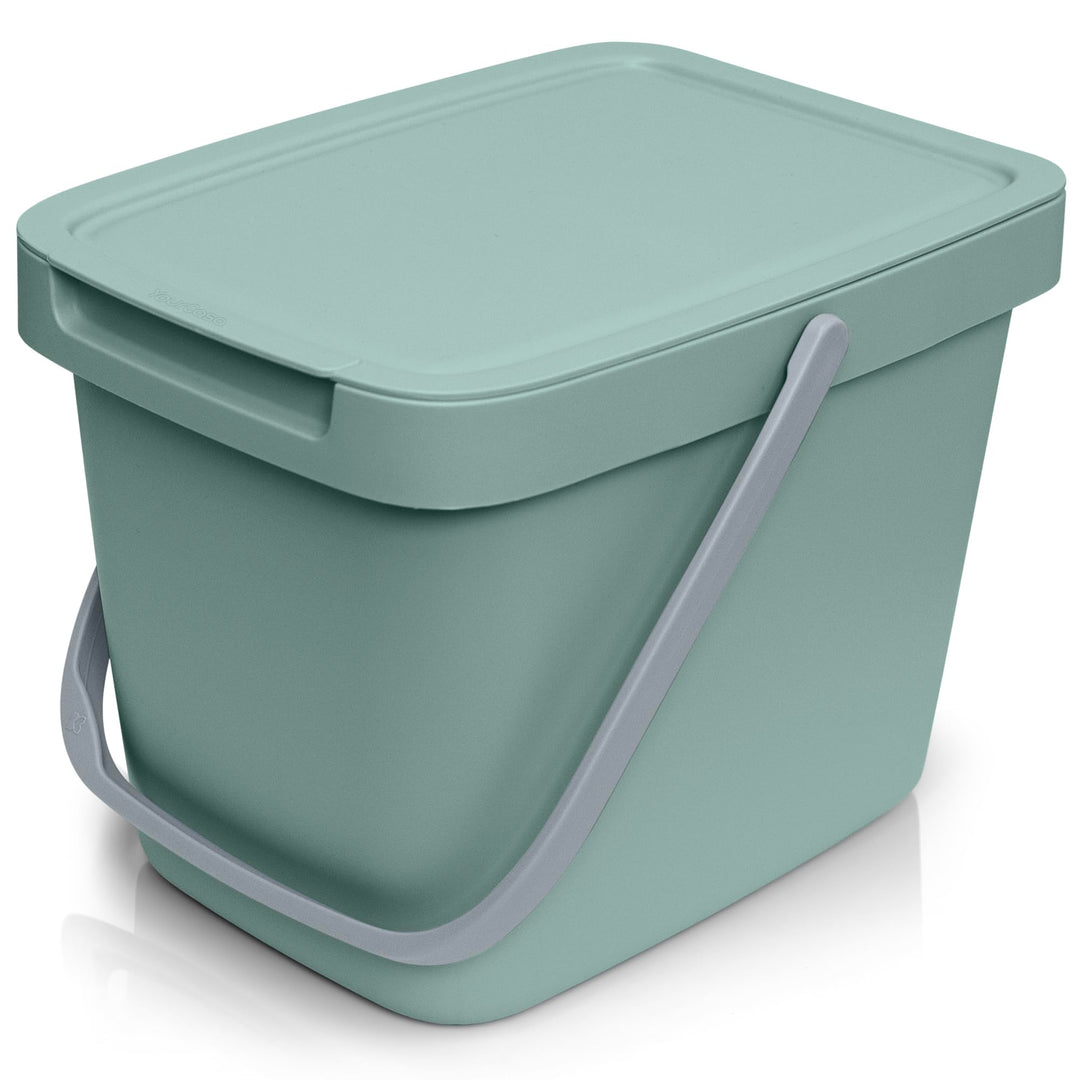 YourCasa Biomülleimer Küche - 6L Komposteimer Küche für alltäglichen Biomüll Behälter - Kompostbehäl
