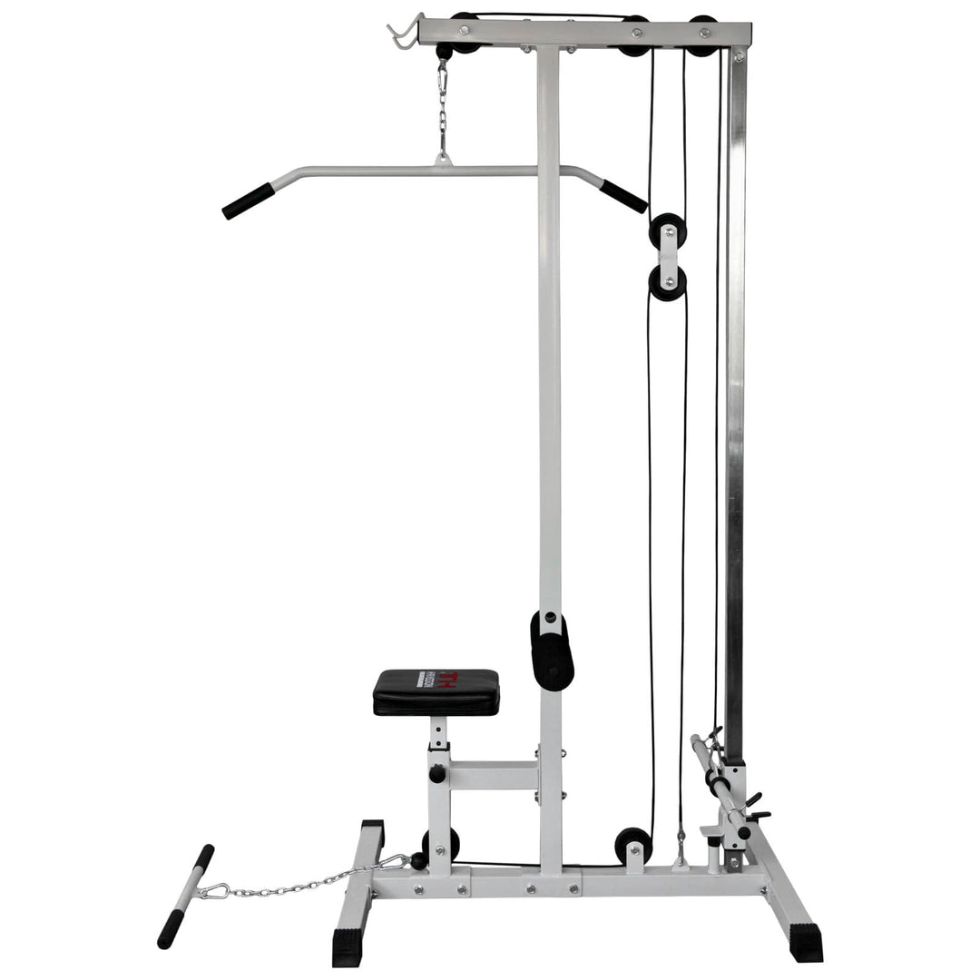 Hansson Sports® Latmaschine Latzugturm Latzugstation Seilzug mit Gewichten optinal A:Latmaschine, A: