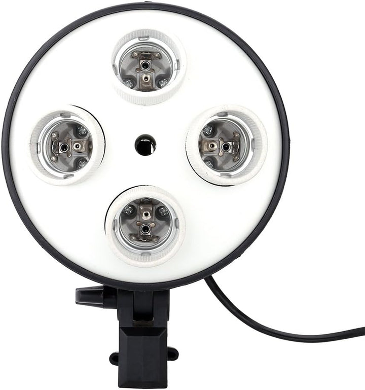 Andoer 4 in 1 E27 Sockel Licht Lampen Birnen Halter Adapter Grundsockeladapter für Foto Video Studio