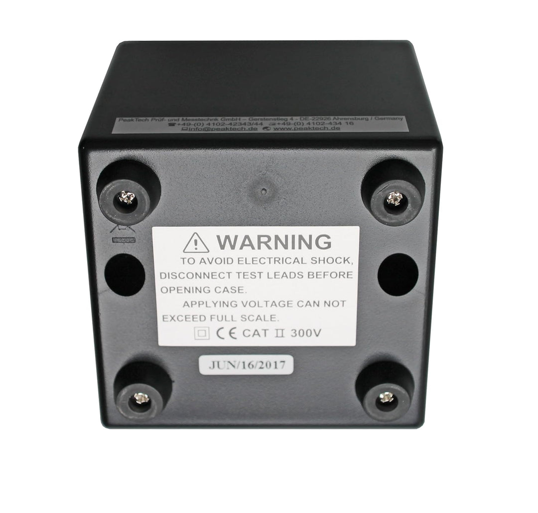 PeakTech P 205-06 Spannungsmessgerät/Voltmeter Analog/Messgerät mit Spiegelskala 0 … 3V/ 15V/ 30V DC