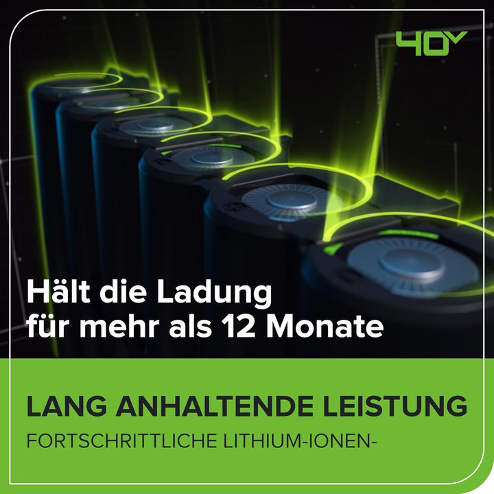 Greenworks G40PSFK2 Akku Hochentaster,20 cm Blattlänge, 8 m/s Kettengeschwindigkeit, 3,64 kg, automa