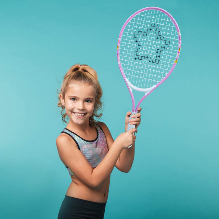 AMA SPORT - Junior-Tennisschläger für Kinder von 2–12 Jahren – Jungen & Mädchen – mit Nylon-Tragetas
