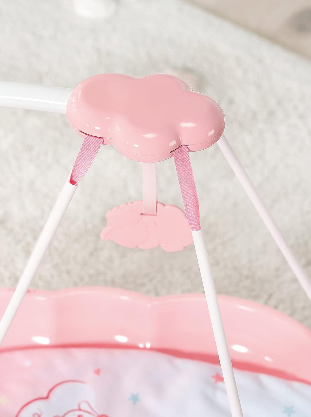 Zapf Creation 705988 Baby Annabell Sweet Dreams Schlummerwolke - rosa Puppenwiege in Wolkenform inkl