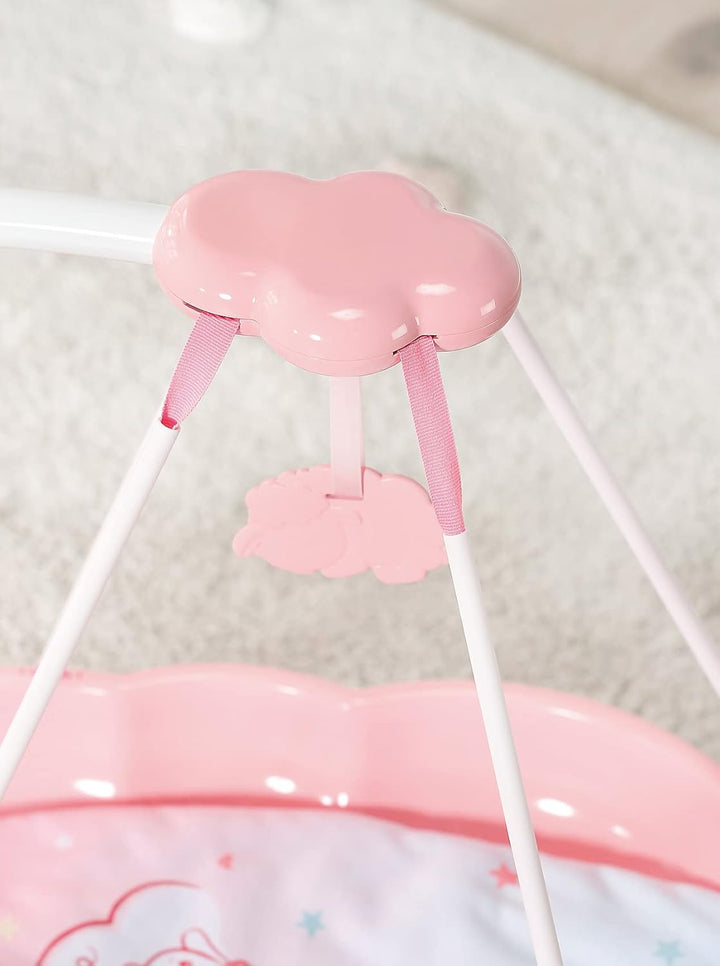 Zapf Creation 705988 Baby Annabell Sweet Dreams Schlummerwolke - rosa Puppenwiege in Wolkenform inkl
