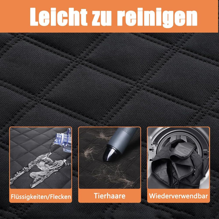 Hundedecke Auto Rückbank, Rücksitzschoner Hund, Wasserabweisende Autodecke für Hunde mit Seitenschut
