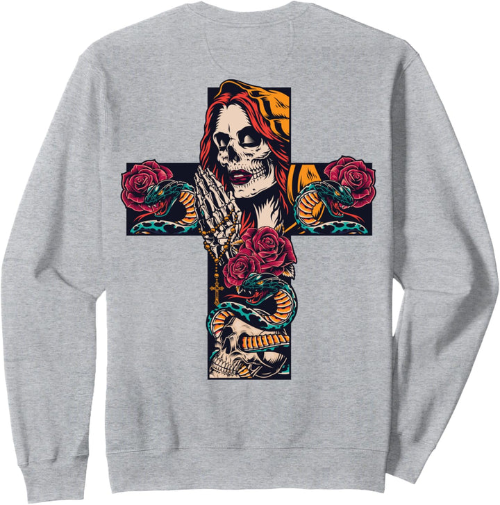 Dia De Los Muertos - Day of the Dead - Mexican La Catarina Sweatshirt