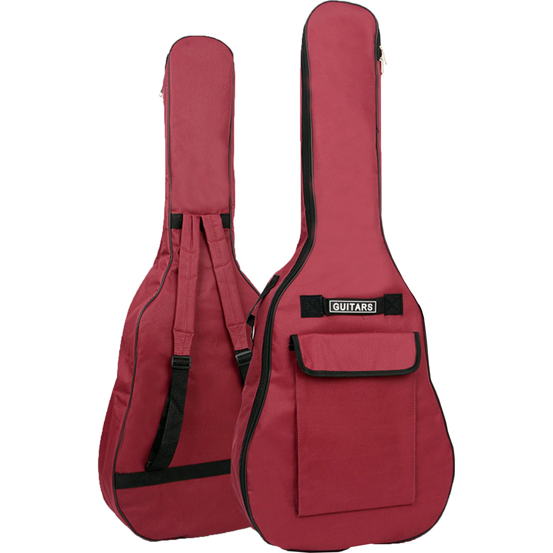 SUQ Wasserdichte Oxford Gitarrentasche, 40/41 Zoll Tasche Musikmuster Nylon Gigbag, E-Gitarrentasche
