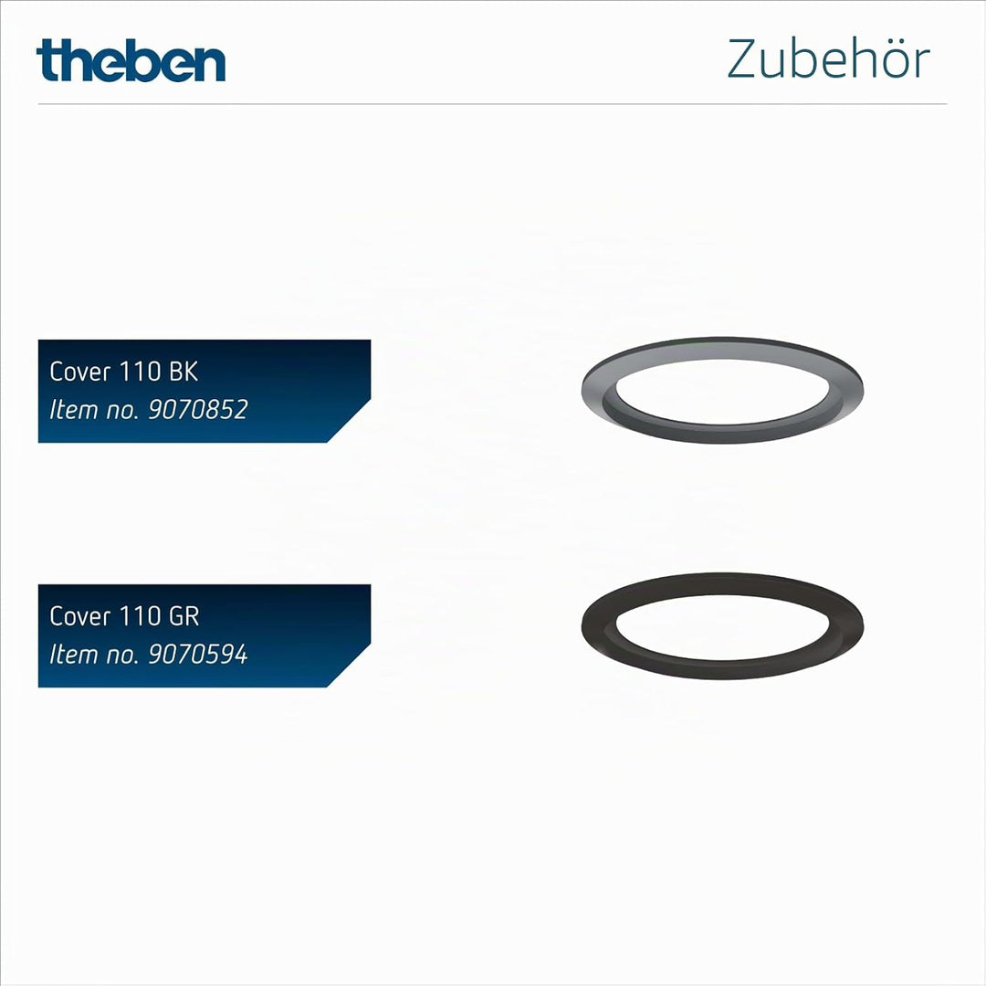 Theben 1030560 theMova S360-100 DE WH - Passiv-Infrarot-Bewegungsmelder - Deckenmontage - Runder Erf