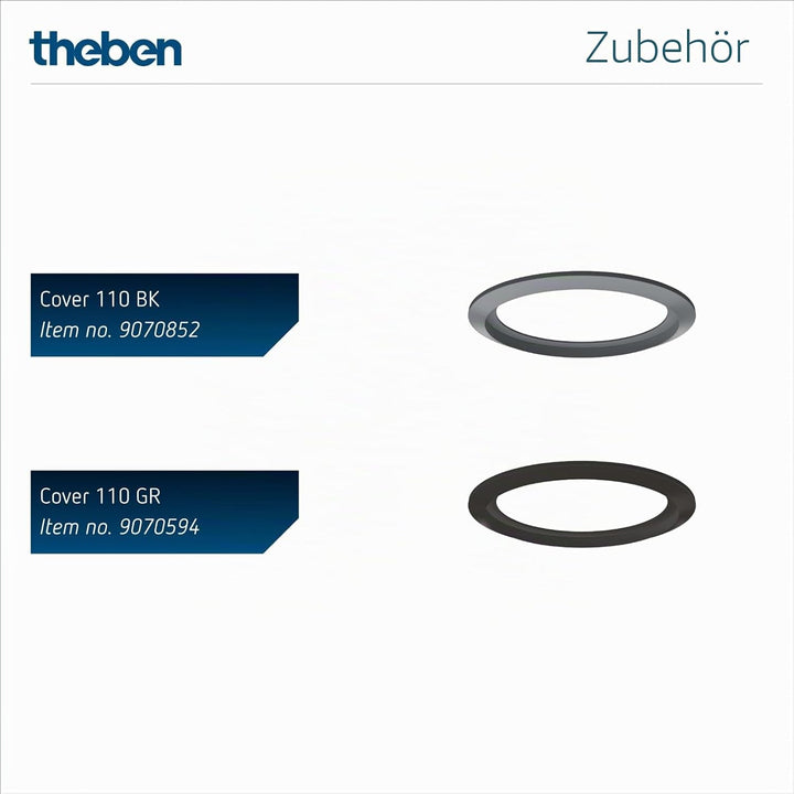 Theben 1030560 theMova S360-100 DE WH - Passiv-Infrarot-Bewegungsmelder - Deckenmontage - Runder Erf
