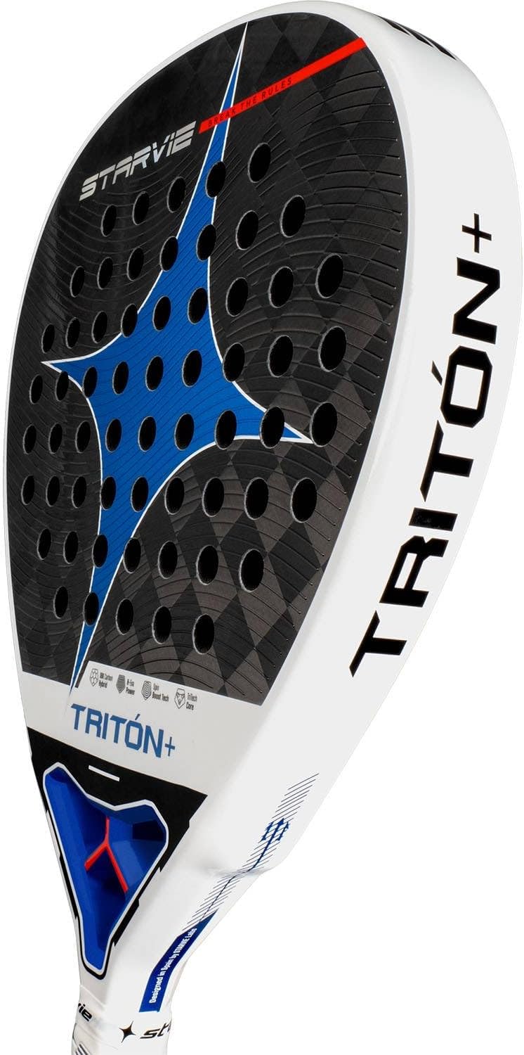 Starvie Triton Power + Padelschläger vollflächig weiss 394g