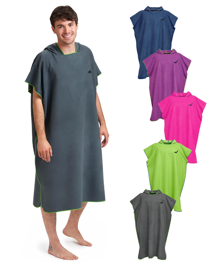 Fit-Flip Surfponcho, Umziehhilfe Damen &amp; Herren – kompakt und sehr leicht – Badeponcho, Umziehhilfe,