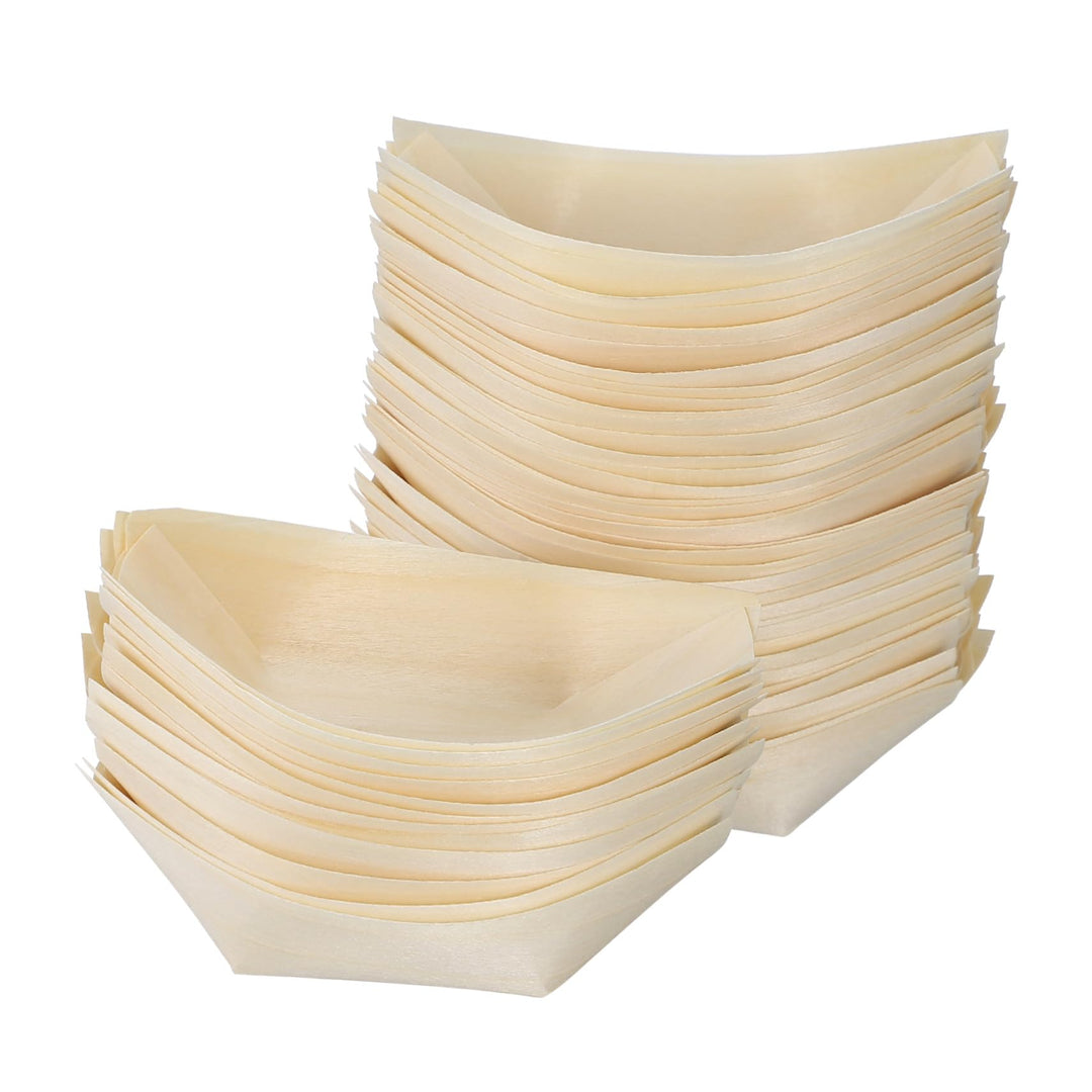 Homoyoyo 50 Stück Snack Schale in Bootsform für Restaurant Snackteller Snacktablett und Sashimi Serv