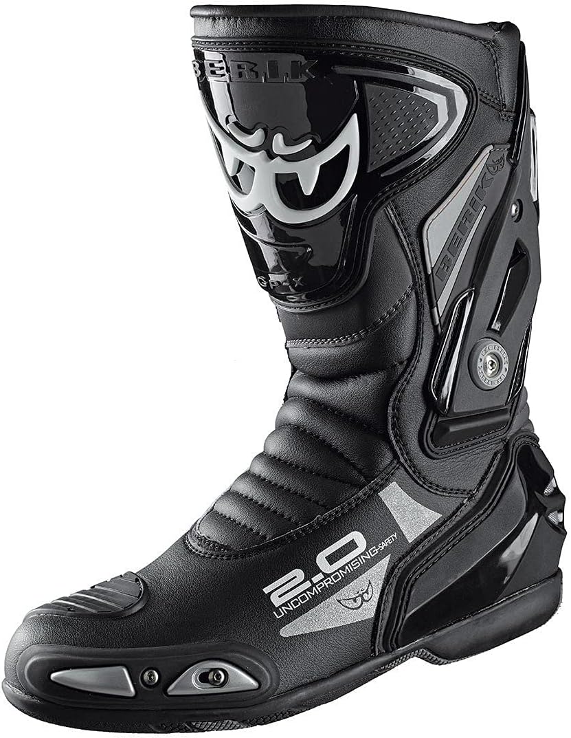 Berik Shaft 2.0 Motorradstiefel, schwarz, 40 40 EU Schwarz, 40 EU Schwarz