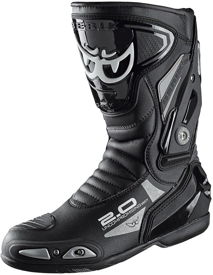 Berik Shaft 2.0 Motorradstiefel, schwarz, 41 41 EU Schwarz, 41 EU Schwarz