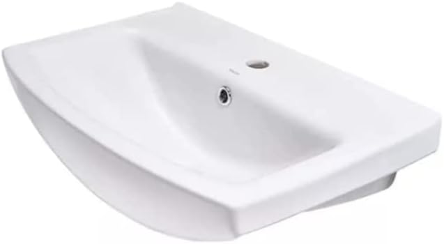 VBChome Waschbecken 60 cm Keramik Weiss