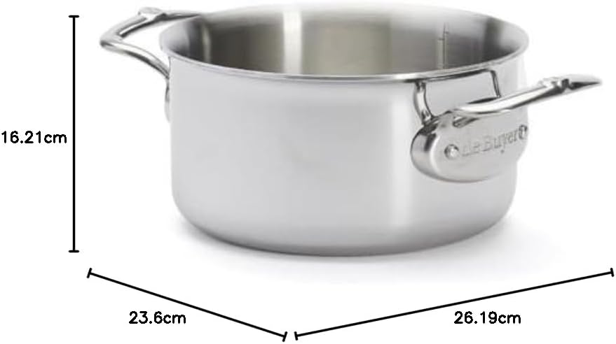 de Buyer - Kochtopf AFFINITY + Deckel - 16cm - 3742.16, Silber