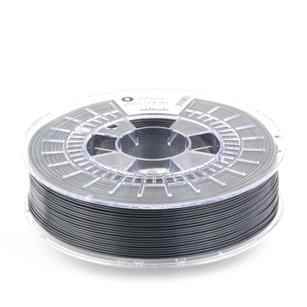 extrudr® TPU Flex medium ø1.75mm (750gr) 'ANTHRAZIT/ANTHRACITE' - 3D Drucker Filament - Made in Aust