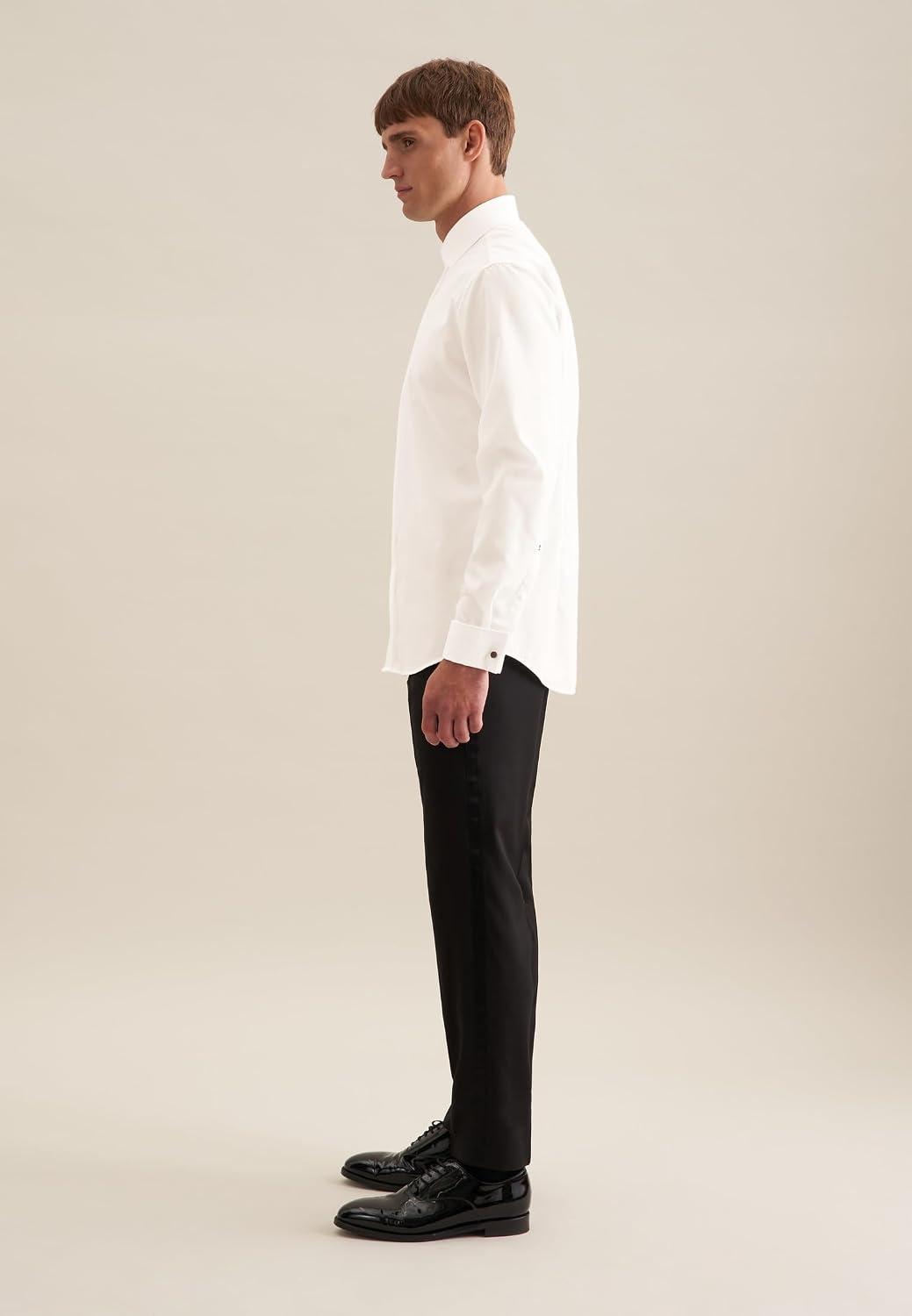 Seidensticker Herren Men Shaped Gala Businesshemd 37 Ecru(245270), 37 Ecru(245270)
