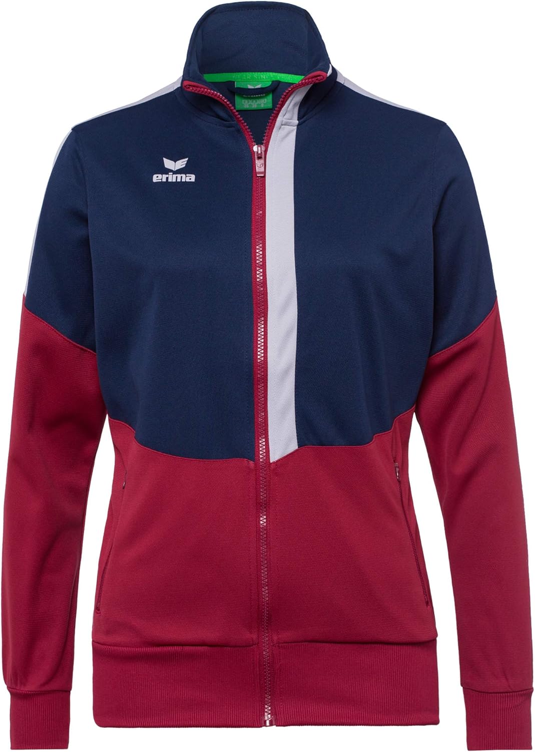 Erima Damen Squad Worker Jacke 34 New Navy/Bordeaux/Silver Grey, 34 New Navy/Bordeaux/Silver Grey