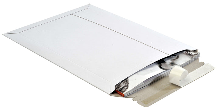 50 St DIN A4 Versandtaschen Toppac TP230 240x315 mm Briefumschlag aus weisser Vollpappe