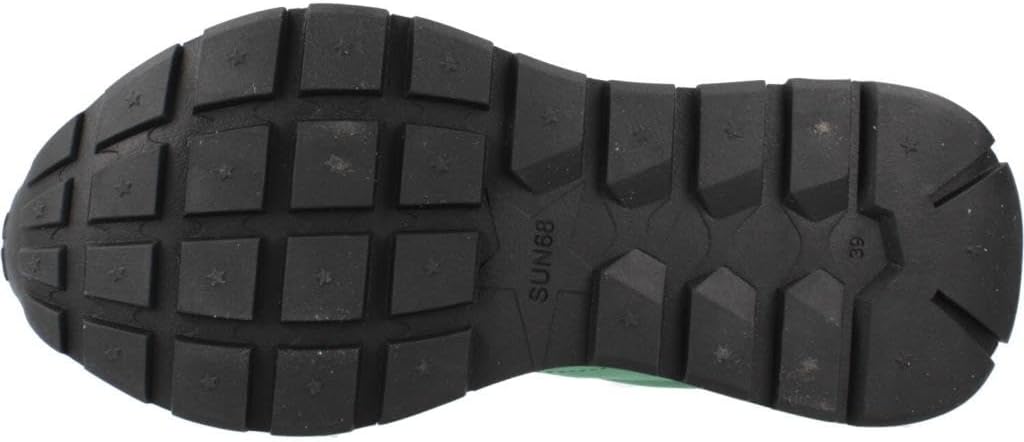 SUN68 Damen Ally Solid NylonSneaker 36 EU Verde Prato, 36 EU Verde Prato