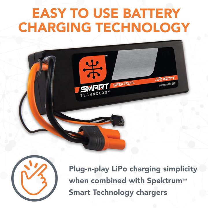 7,4 V 5000mAh 2S 50C Smart Hardcase LiPo-Akku: IC5