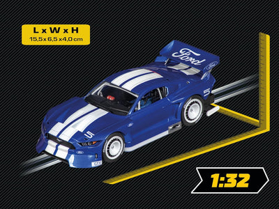 Carrera Digital 132 I Ford Mustang GTY No5 I Klassisches Kultauto für Rennsportfans I Slotcar im Mas