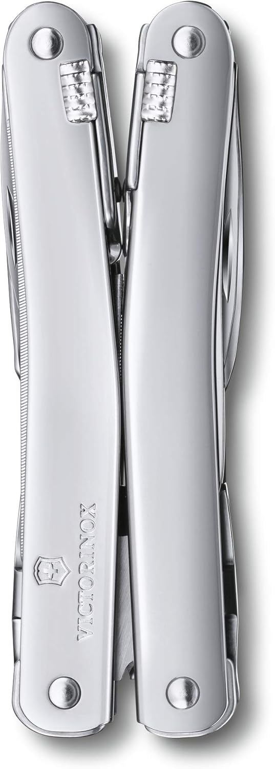 Victorinox Multifunktionswerkzeug Swiss Tool Spirit X, 24 Funktionen, Multitool mit Feststellklinge