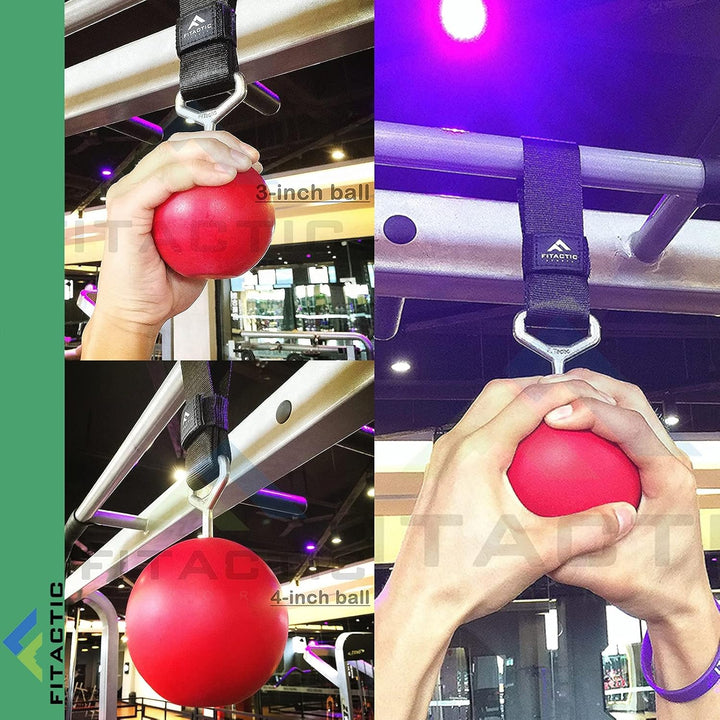 FITactic Rock Climbing Solid Training Cannonball Bomb Power Pull Up Ball Hold Grips for Straps for F
