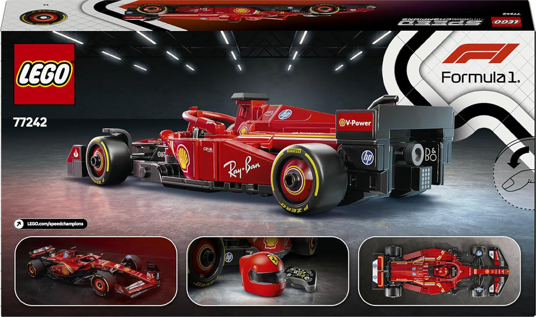 LEGO Speed Champions Ferrari SF-24 F1 Rennauto - Spielzeug mit Formel 1 Minifigur zum Sammeln - Baus