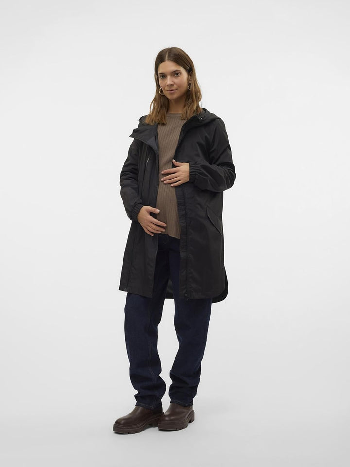 MAMALICIOUS Female Jacke Stehkragen Elastische Bündchen Mantel Kalamata XS, Kalamata XS