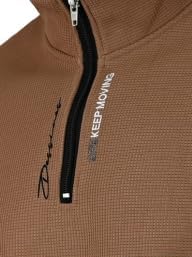 Soltice Herren Langarm Sweatshirt mit Brusttasche, Gestreifter Strickpullover mit Kragen, Meliert, W