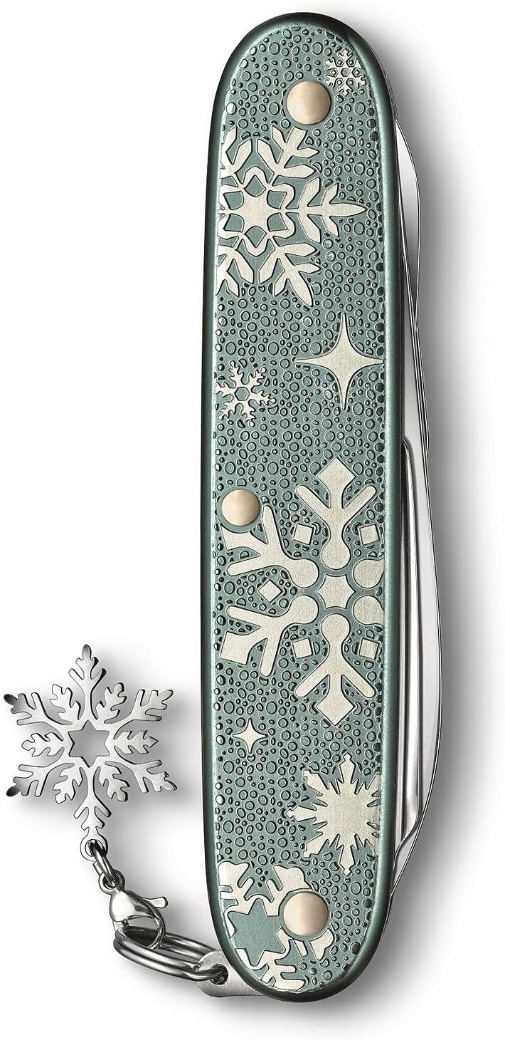 Victorinox Taschenmesser Pioneer X Winter Magic, 93mm, 2020 Special Edition, Blau-grau