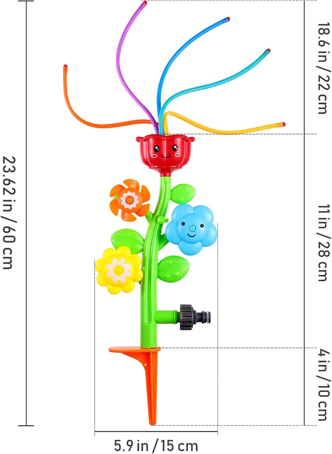 STOBOK Outdoor Wasser Spray Sprinkler Hinterhof Spinning Sprinkler Spielzeug Form Swirl Spiel Spielz