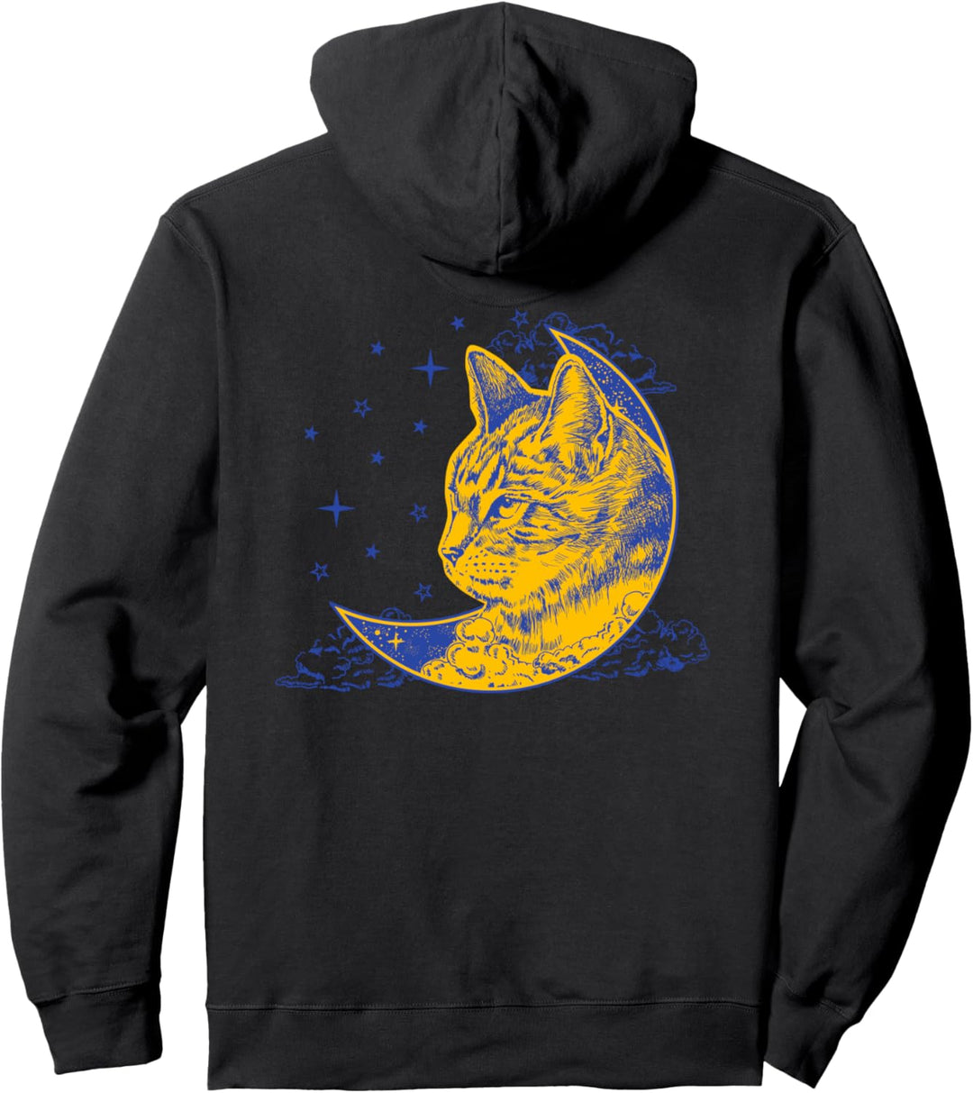 For Cats Lovers - Moon Cat Dream 3 - Fan Fun Pullover Hoodie