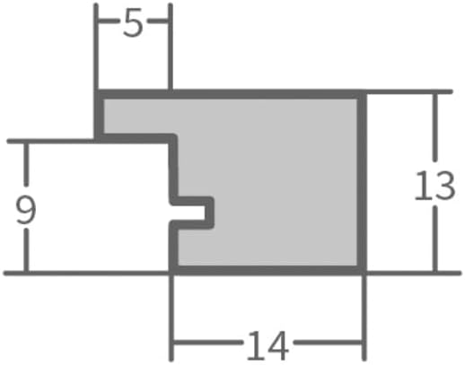 WANDStyle Bilderrahmen Modern 30x30cm I Farbe: Natur I Fotorahmen I klassischer Holzbilderrahmen I M