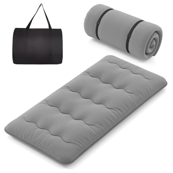 COSTWAY Japanische Futon Matratze, Tatami-Matte, Bodenmatratze, Klappmatratze mit waschbarem Bezug,