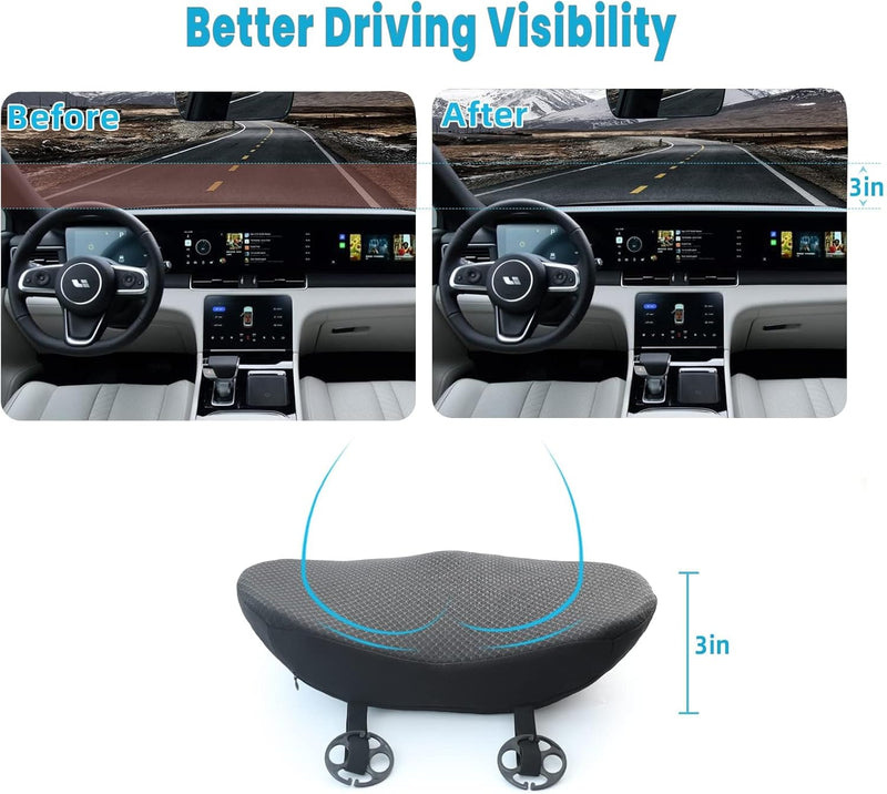 OLYDON Keilkissen Auto, Memory Foam Sitzkissen Auto, Schmerzlinderung, Verbesserung Beim Sitzen, Sit