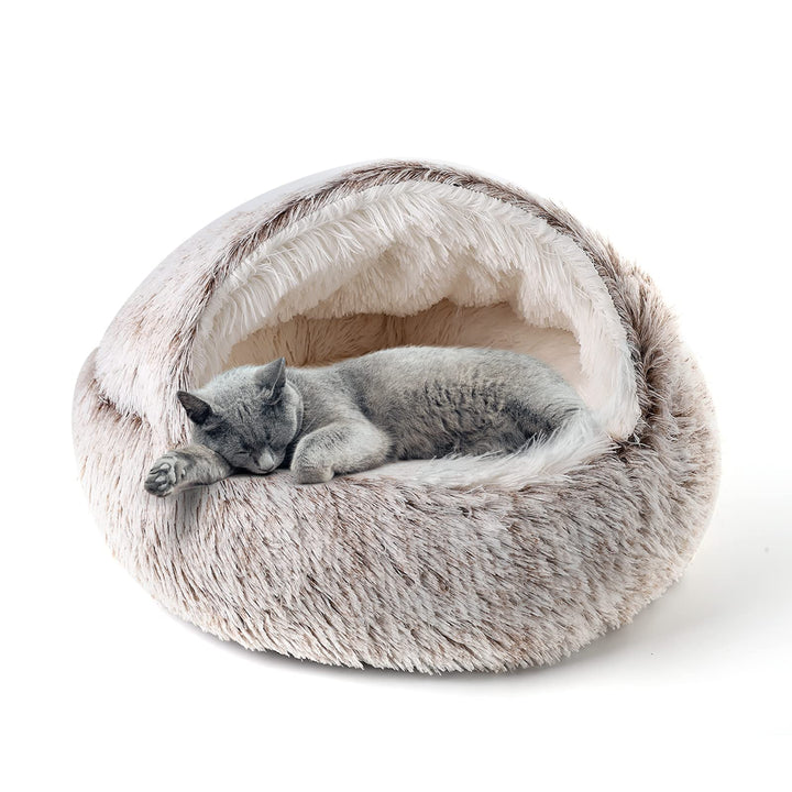 CATISM Katzenbett Flauschig Katzendecke, 50cm Gemütlich Katzenbett für grosse Katzenkätzchen Washbar