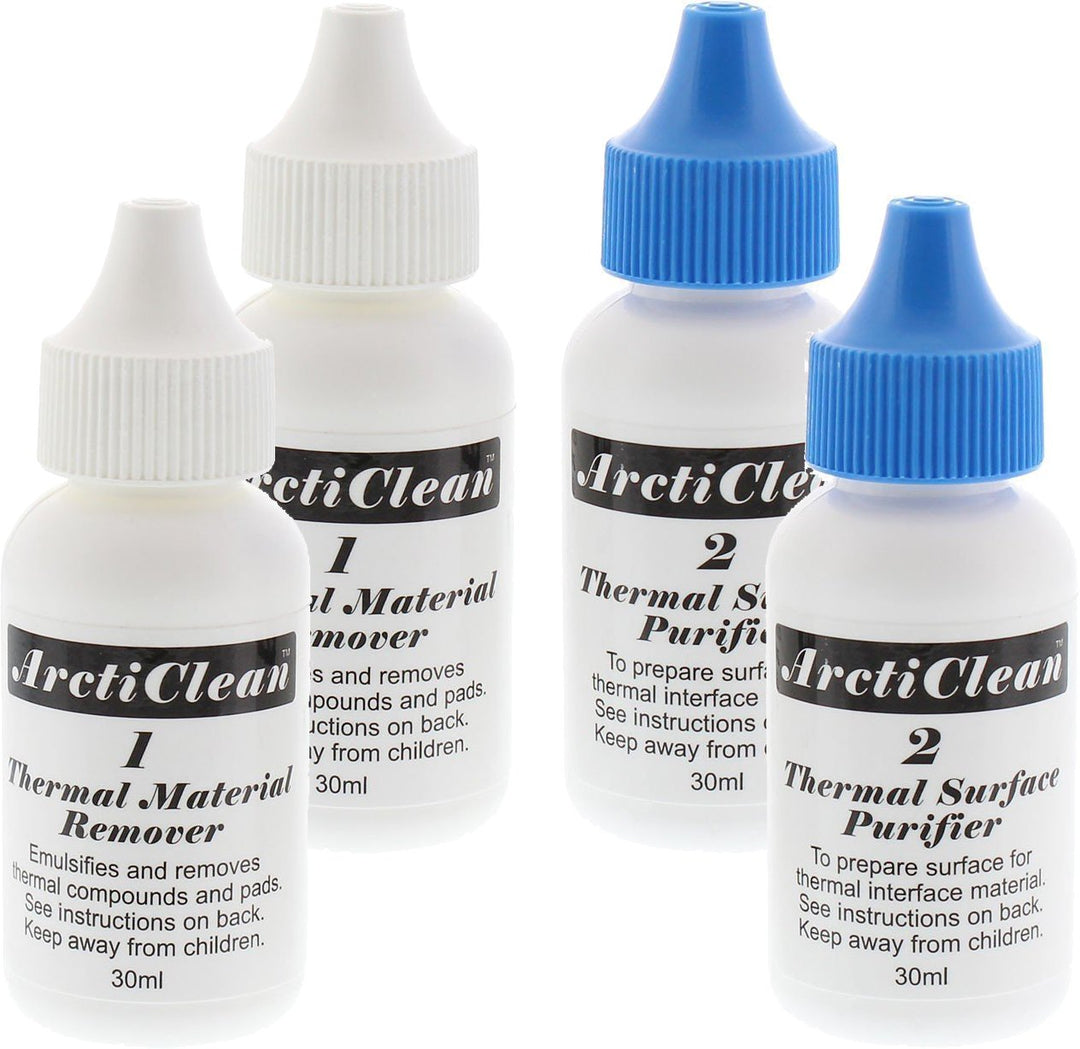Arctic Silver ArctiClean Reinigungskit (2 x 60ml) Oberflächenbehandlung für das Auftragen neuer Wärm