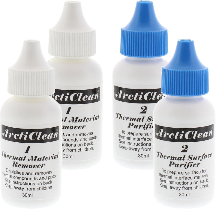 Arctic Silver ArctiClean Reinigungskit (2 x 60ml) Oberflächenbehandlung für das Auftragen neuer Wärm