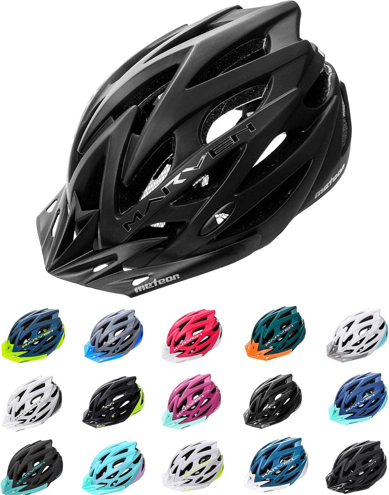 meteor® Marven Fahrradhelm Herren Damen Kinder-Helm MTB rollerhelm mädchen kinderfahrradhelm für Dow