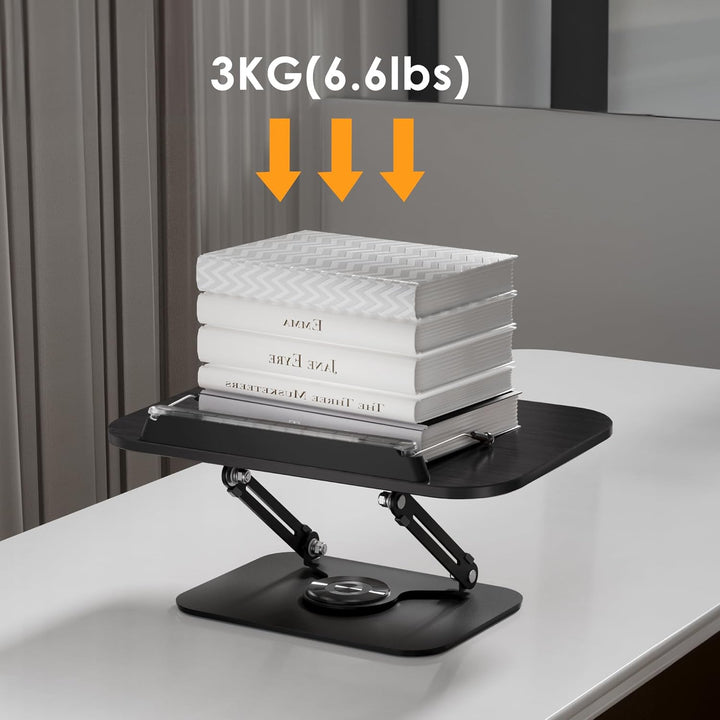 SupeDesk Buchständer zum Lesen,verstellbarer Holz-Buchhalter Leseständer,360° drehbar,faltbar,Kochbu