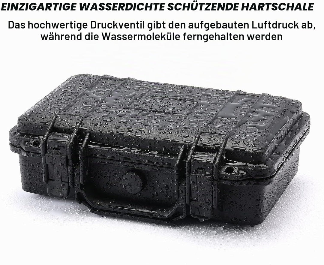 CASOMAN 11.5-Inch Water-proof & Explosion-Proof Box, with Cush- Proof Sponge, IP67 Water Proof Grade