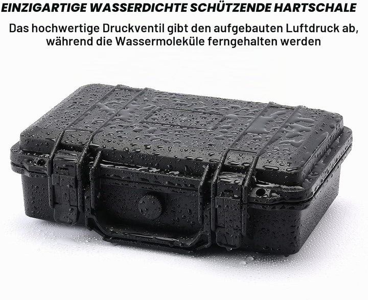 CASOMAN 11.5-Inch Water-proof & Explosion-Proof Box, with Cush- Proof Sponge, IP67 Water Proof Grade
