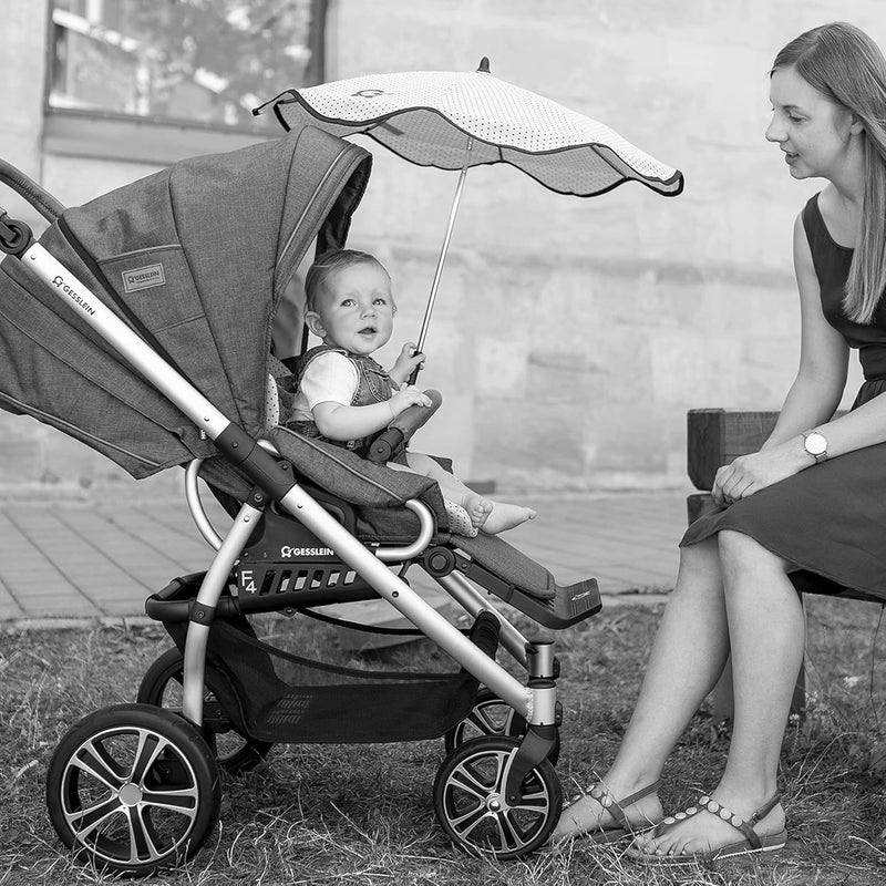 Sonnenschirm Design 719 mit Universalhalterung von Gesslein – Sonnenschutz für Kinderwagen & Buggys│