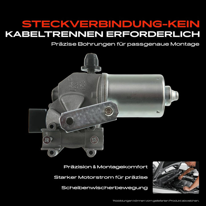Frankberg 1x Wischermotor Scheibenwischermotor Vorne Links oder Rechts Kompatibel mit Movano B Maste