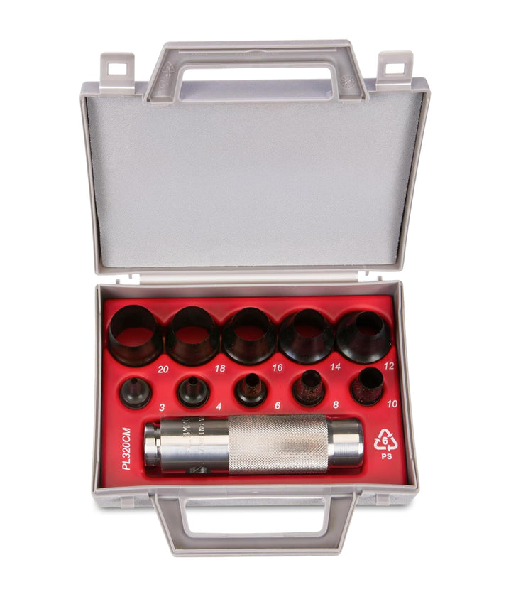Paffrath Satz koppelbare Lochstanzer, Durchmesser 3-20 mm, 0800320