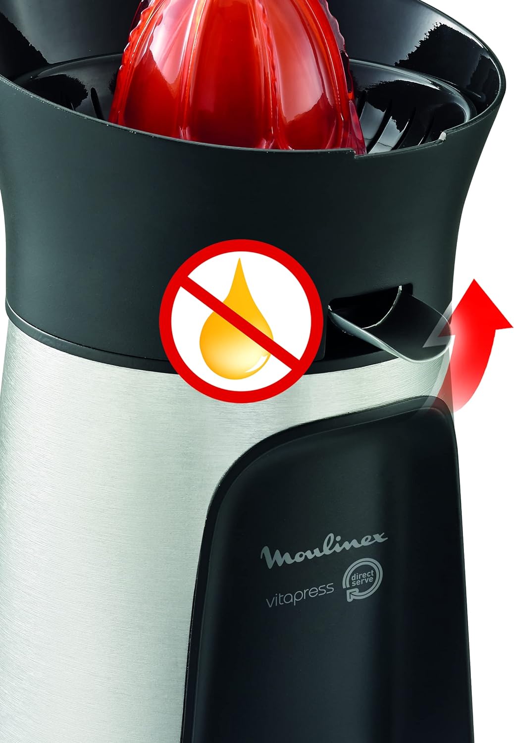 Moulinex PC603D10 Elektrischer Entsafter mit Direktserviersystem | Inklusive 3 Presskegel | Automati